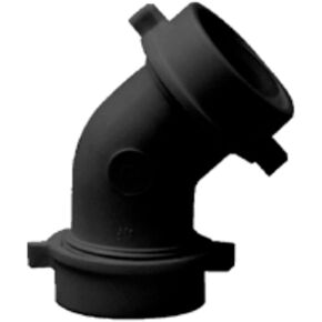 Plastic 45° Slip Elbow 1-1/2" Black Slip Elbow for Kitchen Sink and Bahroom SinkTubular Drain Applications