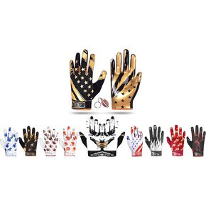 LYRX Kids Football Receiver Gloves: Elevate Your Game with Sticky Wide Performance! Designed for Kids - Experience Comfort and Flexibility with Stretch Fit