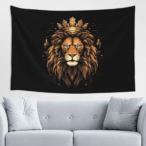 TXIURYU The Lion Tapestry: Religious Scripture Décor And Christian Gift, Featuring The Lion Of Judah, For Bedroom, Living Room, Dorm, Or Home Décor Backdrop - 60x40 Inches