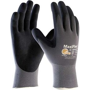 MaxiFlex 34-874 Seamless Knit Nylon Glove with Nitrile Coated Micro-Foam Grip on Palm and Fingers Dozen