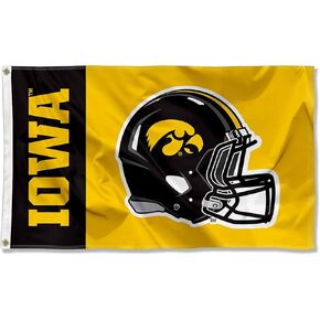 College Flags & Banners Co. Iowa Hawkeyes Football Helmet 3x5 Flag