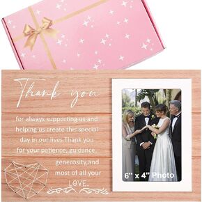Wedding Gifts for Mother Of The Bride,Mother Of The Groom Gift-Bridal Shower Gift for Parents-Mother In Law Gift-Photo Frame Picture Frame Gift-Thank You Gift-Parents Gift From Bride and Groom
