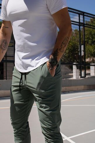 Men's Sweatpants Quick-Drying Stretch Sports Trousers Track Pants Running Workout in Saudi Arabia