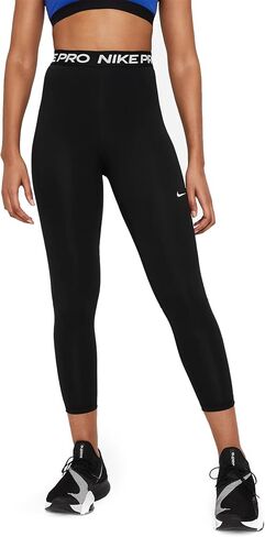 بنطال ضيق للنساء من Nike Pro 365 عالي الخصر 7/8 DA0483-013 (أسود/أبيض)، مقاس 2XS in Saudi Arabia