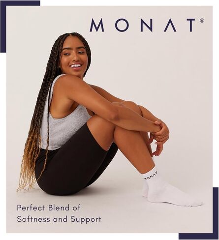 MONAT Gear 100% Cotton Socks for Women | Ankle Socks for Women | Full Cushioned Casual Quarter Socks for Girls in Saudi Arabia