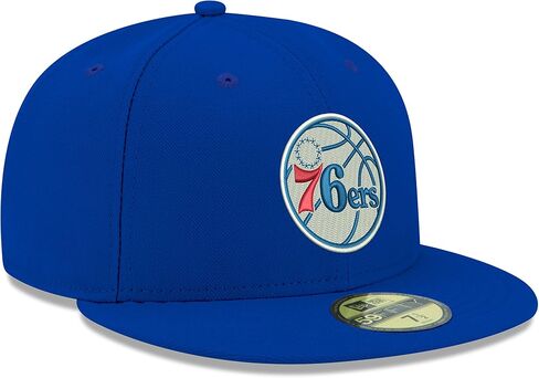 قبعة NBA Philadelphia 76ers الرسمية للرجال مقاس 59FIFTY، مقاس 8، ملكي in Saudi Arabia