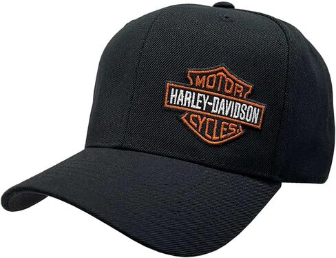 Harley-Davidson Men's Embroidered Bar & Shield Curved Bill Baseball Cap - Black in Saudi Arabia