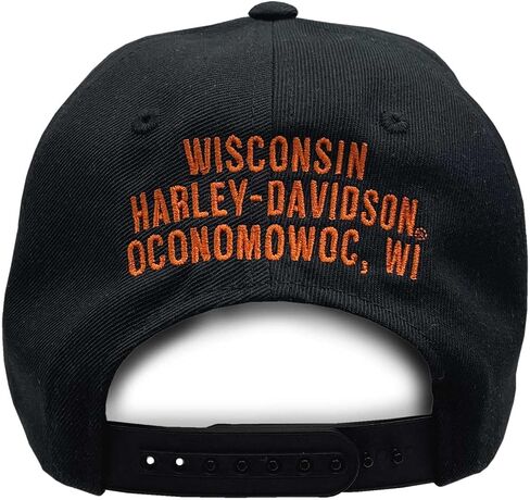 Harley-Davidson Men's Embroidered Bar & Shield Curved Bill Baseball Cap - Black in Saudi Arabia