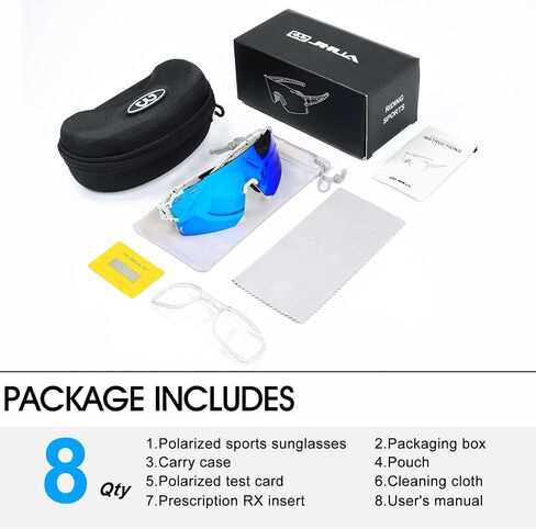 AVV Polarized Cycling Sunglasses for Men and Women - Lightweight, UV400 Protection, Anti-Fog Sports glasses in Saudi Arabia