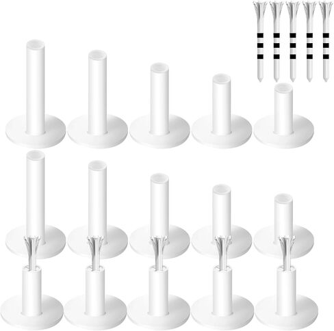 FINGER TEN Golf Rubber Tees Driving Range 3 Inch 1.5'' 2.25'' 2.75'' 3.13'' Tee Holder for Mat 1.5'' 2'' with Plastic Tees Indoor Outdoor Use in Saudi Arabia