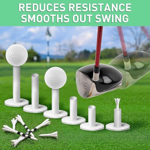 FINGER TEN Golf Rubber Tees Driving Range 3 Inch 1.5'' 2.25'' 2.75'' 3.13'' Tee Holder for Mat 1.5'' 2'' with Plastic Tees Indoor Outdoor Use in Saudi Arabia