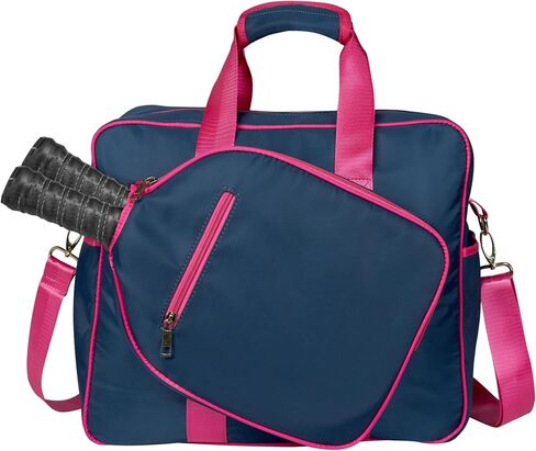 Pickleball Bags for Women, Pickleball Bag Tote with Front Pocket Fits 2 Paddles, Cute Pickleball Paddle Bag with Fence Hook & Shoulder Strap, Pickleball Gifts Accessories for Women Ladies in Saudi Arabia