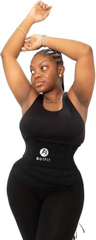 Getfit Instant Liposuction Wrap - Slimming Body Shaper for Instant Inch Loss - Adjustable Compression, Invisible Design - One Size Fits All - Men and Women Black in Saudi Arabia