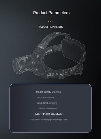 مصباح أمامي LED قابل لإعادة الشحن، 90,000 لومن فائق السطوع مع 4 أوضاع ومستوى IPX6 مصباح أمامي قابل لإعادة الشحن USB مقاوم للماء، 90 درجة قابلة للتعديل للتخييم في الهواء الطلق، ركوب الدراجات، التسلق، المنزل in Kuwait