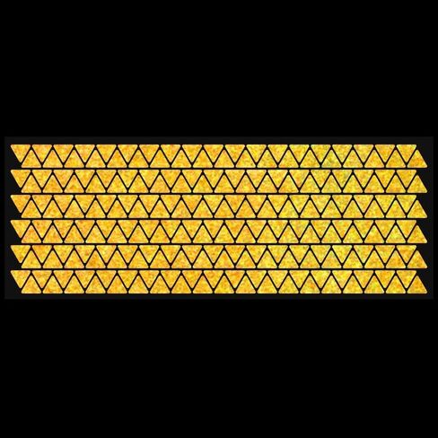 LiteMark Reflective Triangle Sticker for Bike, Helmet, Yellow, 0.5 Inch - Pack of 228 Pcs in Saudi Arabia