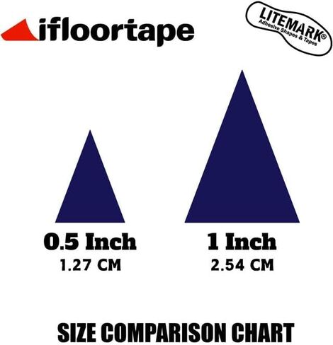 LiteMark Reflective Triangle Sticker for Bike, Helmet, Yellow, 0.5 Inch - Pack of 228 Pcs in Saudi Arabia