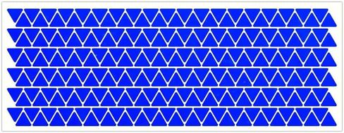LiteMark Reflective Triangle Sticker for Bike, Helmet, Yellow, 0.5 Inch - Pack of 228 Pcs in Saudi Arabia