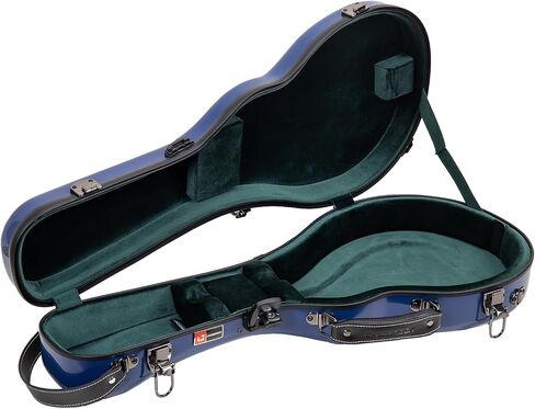 Crossrock Fiberglass F-Style Mandolin Case, with Accessory Compartment, Backpack Straps, TSA Lock-Mint Blue (CRF2020MFMB) in Saudi Arabia