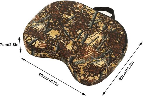 وسادة مقعد الصيد Alomejor، سميكة غير منتظمة مموهة مقاومة للماء في الهواء الطلق، وسادة مقعد للاستاد مع سحاب للإغلاق in Kuwait