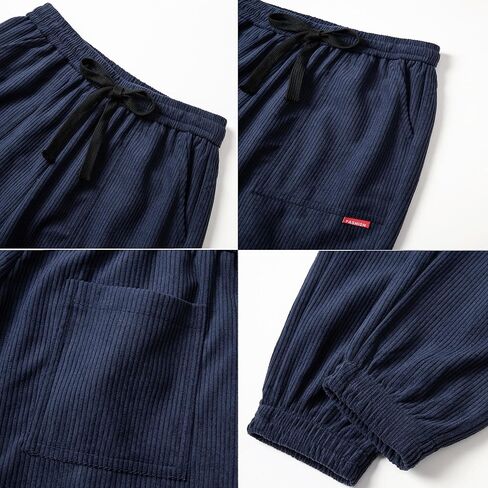 WZIKAI سروال قصير رجالي مرونة الخصر الرباط مدبب ركض Sweatpants عادية طويلة موضة بنطلون مع جيوب in Kuwait