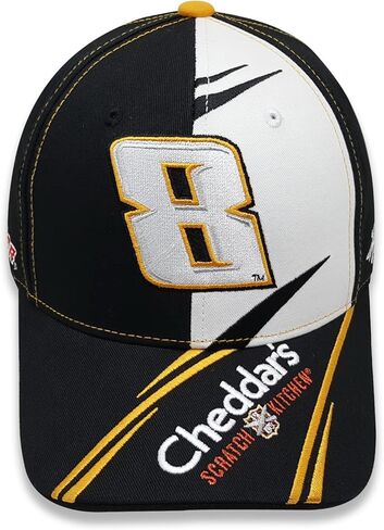 كايل بوش Cheddars # 8 NASCAR 2023 Element Sponsor قبعة بيضاء وسوداء قابلة للتعديل in Saudi Arabia