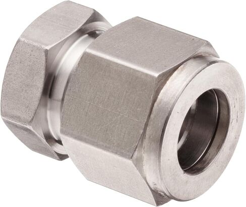 Brennan N2408-04-SS Stainless Steel Compression Tube Fitting, Double Ferrule Cap, 1/4" Tube OD in Saudi Arabia