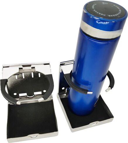 حامل أكواب مشروبات قابل للتعديل من الفولاذ المقاوم للصدأ مقاس 2-5/8 بوصة إلى 3-1/2 بوصة لمشاة البحرية - القوارب - السفن - اليخوت in Kuwait