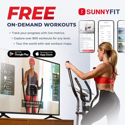Sunny Health & Fitness Essential Interactive Series Seated Elliptical - SF-E322004 in Saudi Arabia
