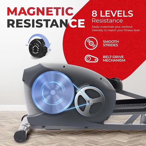 Sunny Health & Fitness Essential Interactive Series Seated Elliptical - SF-E322004 in Saudi Arabia