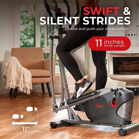 Sunny Health & Fitness Essential Interactive Series Seated Elliptical - SF-E322004 in Saudi Arabia
