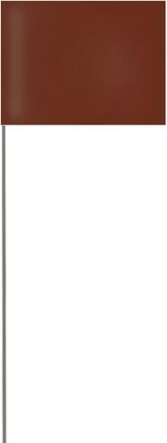 Plain White Vinyl Marking Flag - 4″ x 5″ with 21" Wire Staff - Case of 500 in Saudi Arabia