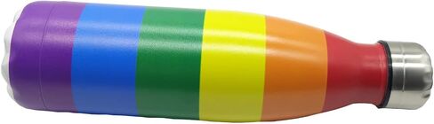 زجاجات مياه رياضية معزولة من Rainbow Pride مصنوعة من الفولاذ المقاوم للصدأ أكواب للسفر خالية من مادة BPA مناسبة للتخييم في الهواء الطلق والسفر 20 أونصة in Kuwait