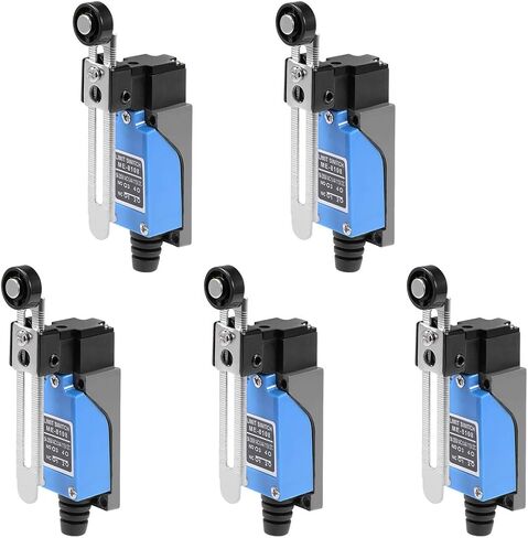 Uxcell ME-8108 قابل للتعديل الأسطوانة رافعة الذراع لحظة الحد التبديل 1NC + 1NO 5 قطعة ل CNC مطحنة طابعة ثلاثية الأبعاد مفتاح الباب in Saudi Arabia