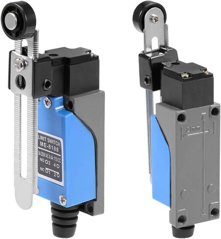 Uxcell ME-8108 قابل للتعديل الأسطوانة رافعة الذراع لحظة الحد التبديل 1NC + 1NO 5 قطعة ل CNC مطحنة طابعة ثلاثية الأبعاد مفتاح الباب in Saudi Arabia