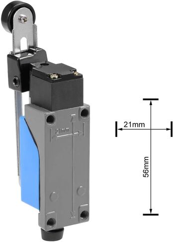 Uxcell ME-8108 قابل للتعديل الأسطوانة رافعة الذراع لحظة الحد التبديل 1NC + 1NO 5 قطعة ل CNC مطحنة طابعة ثلاثية الأبعاد مفتاح الباب in Saudi Arabia
