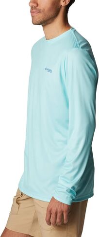 كأس Columbia للرجال من Terminal Tackle PFG Carey Chen بأكمام طويلة، Gulf Stream/Vivid Blue Reef Cup، مقاس X-Small in Saudi Arabia