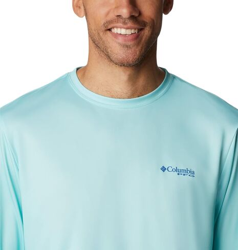 كأس Columbia للرجال من Terminal Tackle PFG Carey Chen بأكمام طويلة، Gulf Stream/Vivid Blue Reef Cup، مقاس X-Small in Saudi Arabia
