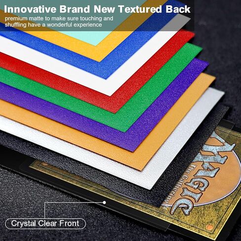 1000CT MTG Card Sleeves, Clear Front Textured Back Card Sleeves Deck Card Protectors, Standard Size Card Sleeves for Magic The Gathering, Baseball Card, Sports Cards, Game Card in Kuwait