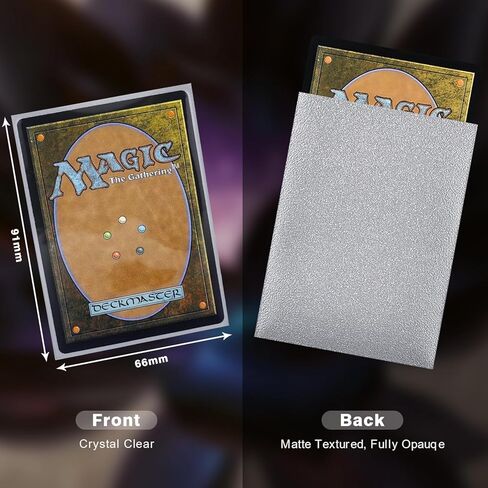1000CT MTG Card Sleeves, Clear Front Textured Back Card Sleeves Deck Card Protectors, Standard Size Card Sleeves for Magic The Gathering, Baseball Card, Sports Cards, Game Card in Kuwait