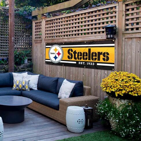 لافتة WinCraft Pittsburgh Steelers كبيرة مقاس 2×6 أقدام in Saudi Arabia