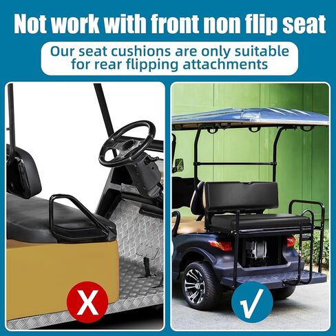 MABOZOO Universal Rear Replacement Cushions, Upgraded Replacement Seats for Golf Cart Rear Seat, Universal Back Seat Kit Compatible with Most Golf Cart Seats in Saudi Arabia