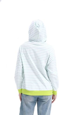 MAGICMK Womens Oversized Sweatshirt Long Sleeve Striped Crewneck Hoodies Shirts Trend Preppy Fall Women pullover tops in Saudi Arabia
