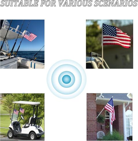 قطعتان من عربة الجولف العلم الأمريكي، ملحقات لسيارة الجولف المتطورة، أشياء رائعة لسيارات الجولف in Kuwait