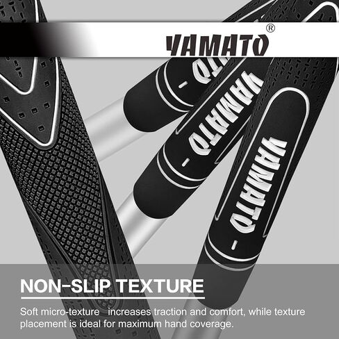 مقابض نادي الجولف ياماتو جونيور مصممة لتوفير الراحة والتحكم مثالية للاعبي الجولف الصغار والأطفال (أسود-8 قطع) in Kuwait