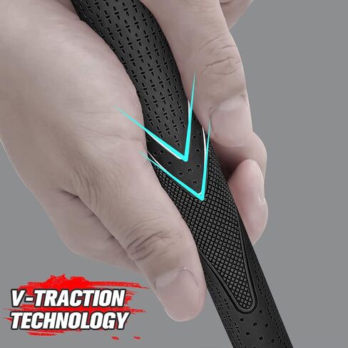 مقابض نادي الجولف ياماتو جونيور مصممة لتوفير الراحة والتحكم مثالية للاعبي الجولف الصغار والأطفال (أسود-8 قطع) in Kuwait