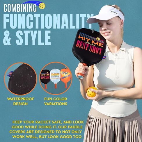 غطاء مجداف Roo Pickleball مزيج من الأناقة والحماية | أغطية مجداف كرة البيسبول | أغطية كرات البيسبول من النيوبرين للمجاديف | إكسسوارات كرة المخلل | قضية بيكلبول in Saudi Arabia