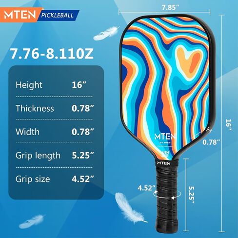 Pickleball Paddles, Carbon Fiber Pickleball Paddles, Lightweight Pickle Ball Paddle, Carbon Fiberglass Surface, USAPA Approved, Beginners & Competition, 1Pcs in Saudi Arabia