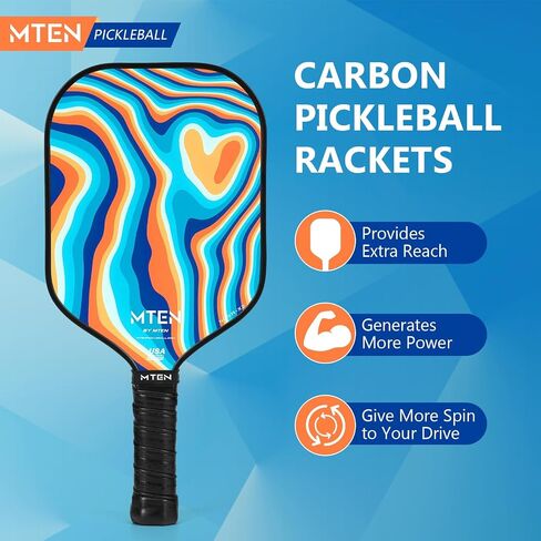 Pickleball Paddles, Carbon Fiber Pickleball Paddles, Lightweight Pickle Ball Paddle, Carbon Fiberglass Surface, USAPA Approved, Beginners & Competition, 1Pcs in Saudi Arabia