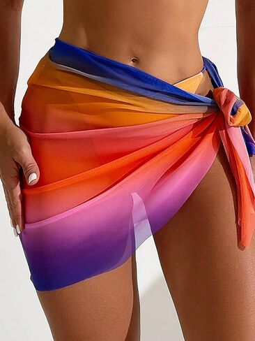 مجموعة بيكيني مثلثة مكونة من 3 قطع من ملابس السباحة النسائية من Milumia مع تنورة تغطية in Kuwait