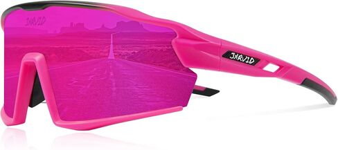 Polarized Cycling Glasses with 4 Lenses Sports Sunglasses for Women Men in Saudi Arabia